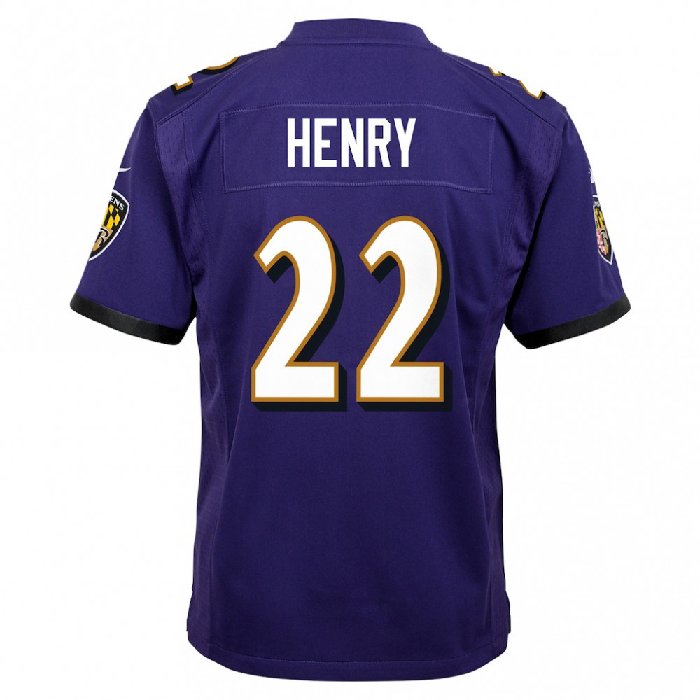 Derrick Henry Baltimore Ravens Nike Youth Game Jersey - Purple-Profan Arena